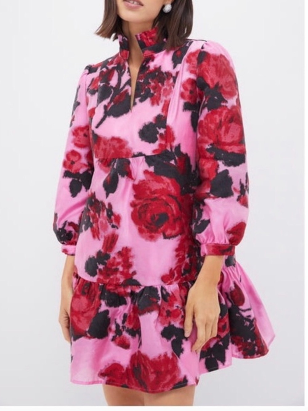 NWT Tuckernuck Pink and Red Floral Mini Dress